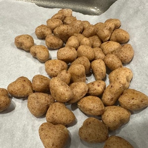 Mini heart shaped almond butter treats