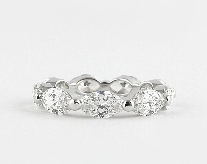 Moissanite 2.30 CT Marquise Cut Diamond Edwardian Handmade Band
