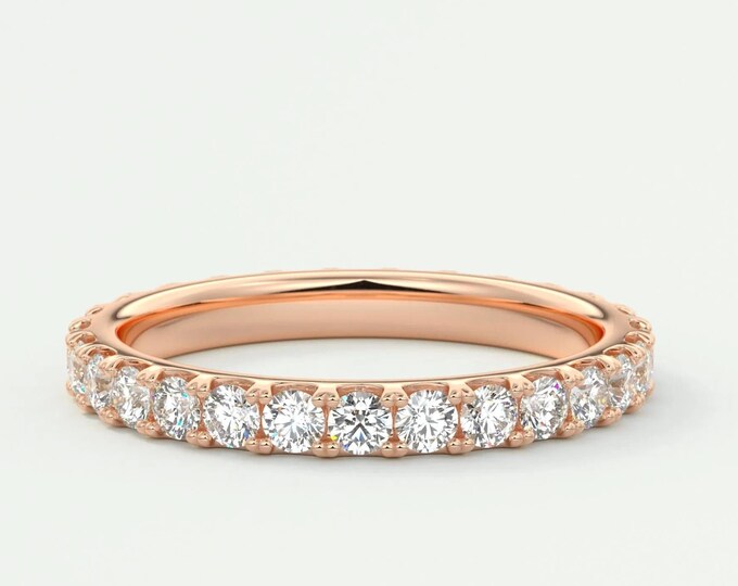 Moissanite 3.40 CT Round Cut Diamond Boho & Hippie Wedding Band