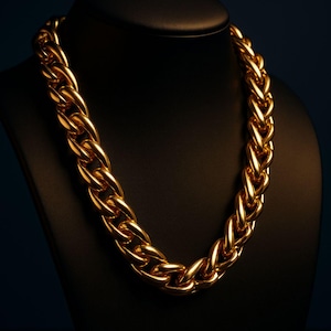 Heavy Gold Chain Necklace: Statement Jewelry for Women