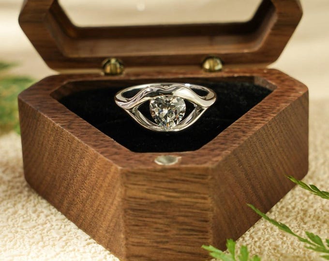Moissanite 2.30 CT Hart Cut Diamond Edwardian Wedding Ring