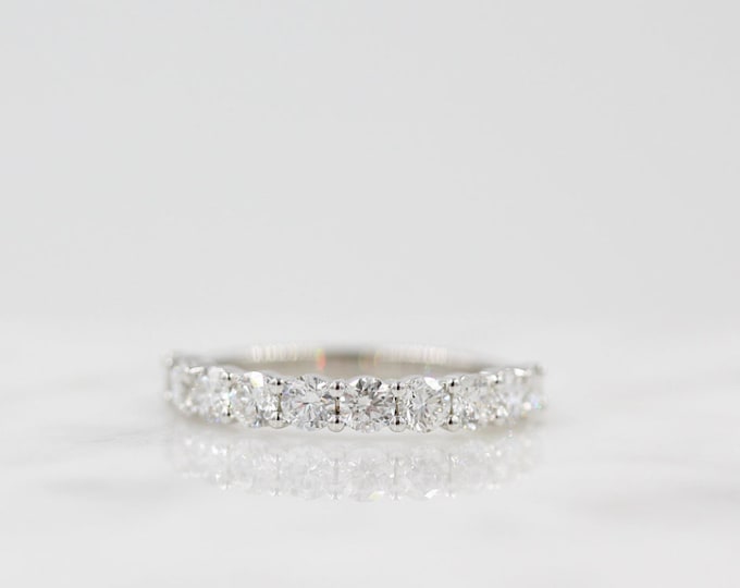 Moissanite 1.80 CT Round Cut Diamond Victorian Handmade Band