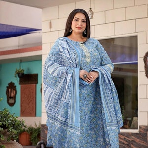 Indian cotton dresses plus size clearance