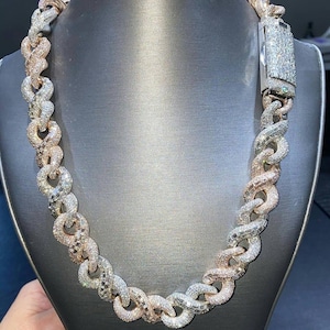 GRA Certified Moissanite Cuban Chain: 925 Sterling Silver, Iced Out Hip Hop Style