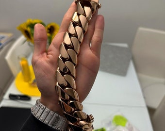 ブレスレット Brass Heavy Strap Link Chain Bracelet / Cuff Tiffany HardWear Small Link Bracelet in Yellow Gold