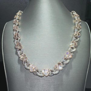 GRA Certified Moissanite Cuban Chain: 925 Sterling Silver, Iced Out Hip Hop Style