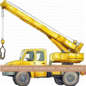 Acquerello Digger costruzione png, veicoli da costruzione png, clipart, acquerello, autocarro con cassone ribaltabile png, veicoli png, clipart bambino, camion png