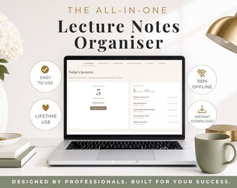 Lecture Notes Organiser | Study Notes Tracker | Student Revision Planner | University Notes Manager | Academic Study Dashboard