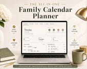 Family Calendar Planner | Shared Family Organiser | Digital Family Schedule | Family Command Center | Calendar Dashboard Planner
