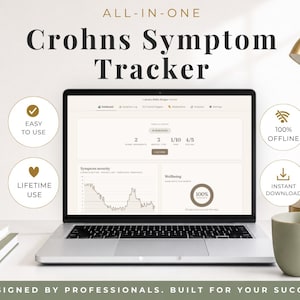 Crohn's Tracker | Crohn's Disease Tracker | Symptom Tracker | Health Journal | IBD Tracker | Digital Planner