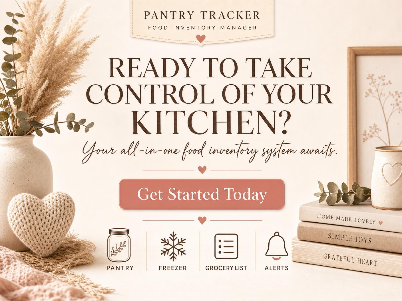 Pantry and Food Inventory Tracker, Digital Pantry Organizer, Food ...