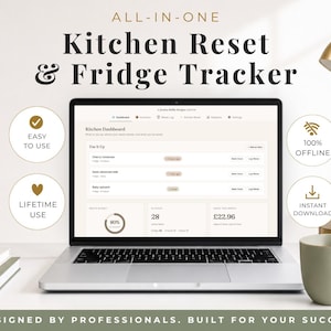 Kitchen Planner | Fridge Inventory | Pantry Tracker | Food Waste Tracker | Meal Organisation | Digital Planner