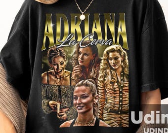Camiseta Adriana La Cerva, camiseta con estampado vintage de la mafia de los 90, regalo para fans.