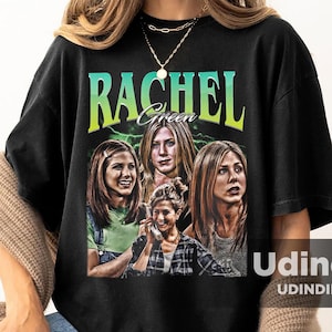 Rachel Green Friends Limited Vintage T-Shirt, Homage Retro 90s Graphic, Ideal Gift for TV Series and Movies Enthusiasts