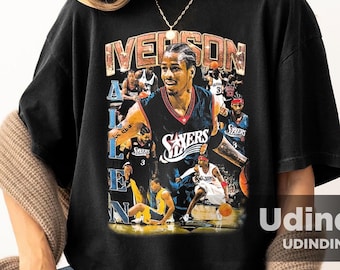 Camiseta vintage limitada de Allen Iverson, jugador de baloncesto, leyenda, regalo para mujer y hombre, camiseta unisex, camiseta vintage de baloncesto