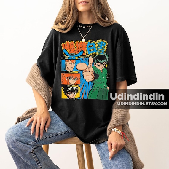 Yuyu Hakusho Anime Shirt, Anime Graphic Tee, Yuyu Hakusho Manga Tshirt, Yusuke Urameshi Shirt, Vintage Anime Manga Shirt, Gift for Otaku
