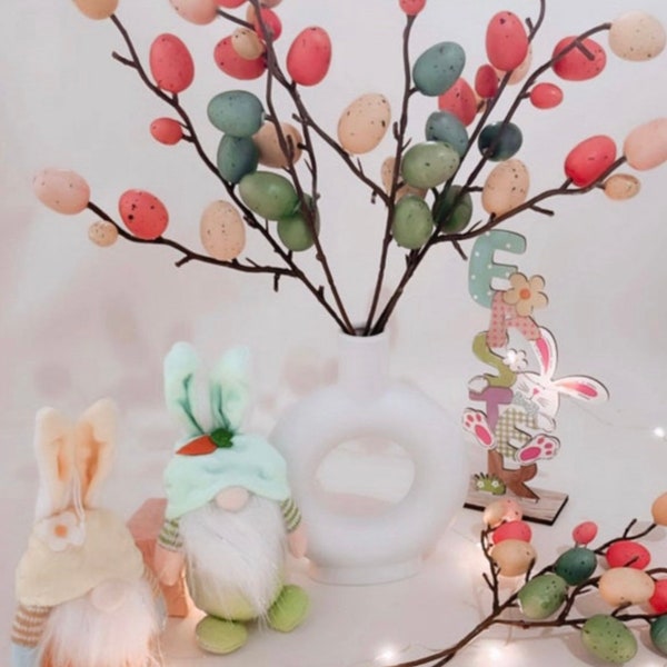 Handmade Easter Egg Stems | Easter Egg Tree Branches | Easter Home Decoration | Spring Homeware | Speckled Eggs | Spring Wedding