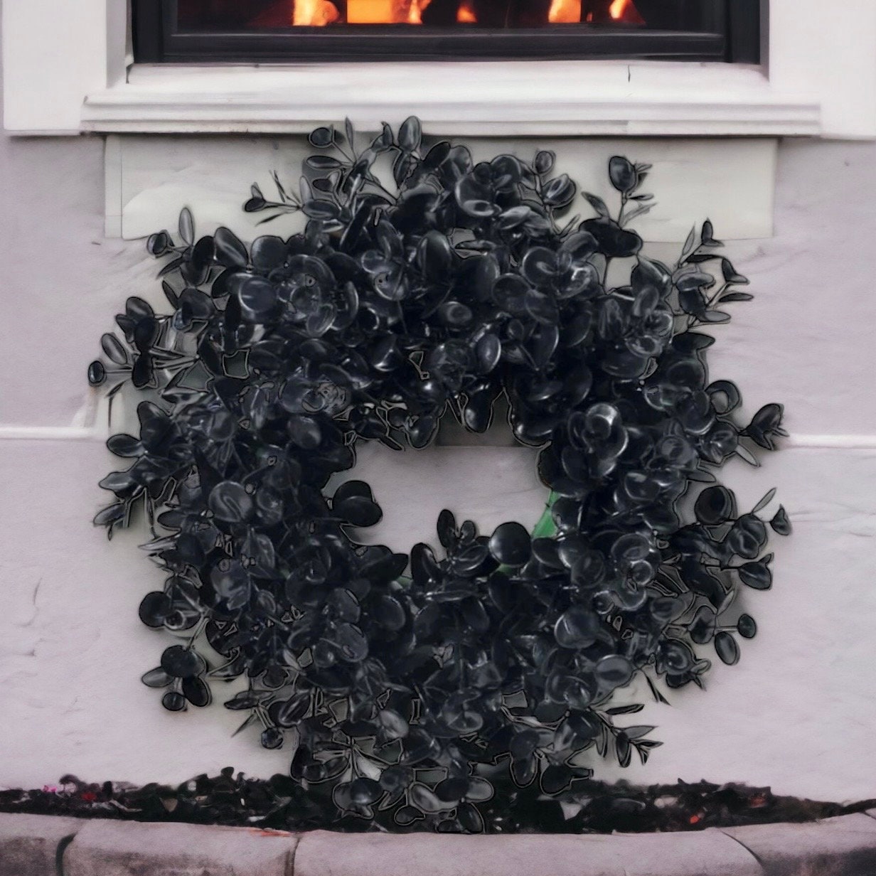 BLACK Wreath Sash, Blanks, Embroidery Blank, Home Decor, Holiday