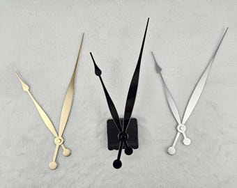 Silent quartz clock movement with long hands for wall clocks, high torque + 26 cm clock hands included in set, quartz clock repair accessories