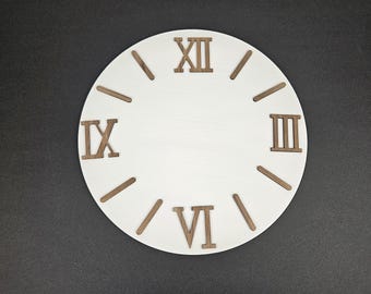 Números romanos de madera de nogal, 5 cm, HZ2, números para reloj de pared, esfera de reloj, número de mesa, letras, decoración, manualidades, reloj DIY
