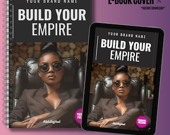 Ebook Cover Template Canva, Done for You Ebook, DIY White Label PLR Ebook Cover, Rich Off Content, Business Ebook, Girl Boss, Beauty Ebook