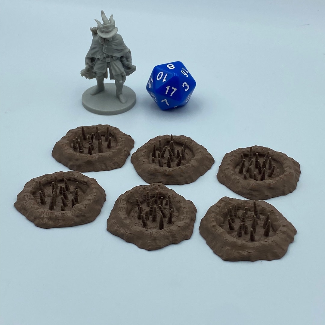 3D Printed Pit Traps for Frosthaven &amp; Gloomhaven Enhance Your Gaming ...