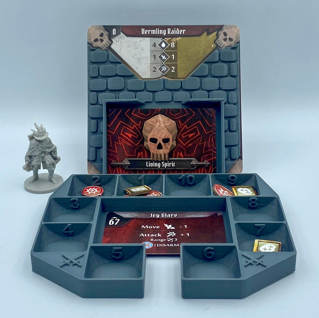 Gloomhaven 3d-printed Monster Stats &amp; Damage Holder: Easy-to-view ...