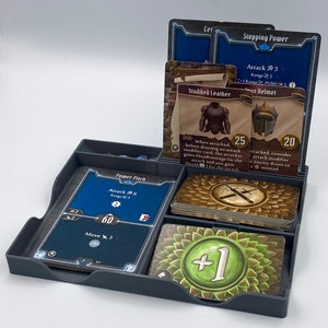 Tableau de bord et plateau de rangement des personnages Gloomhaven imprimés en 3D | Ensemble d’organisation des joueurs | Insertion de boîte personnalisée | Combo d'accessoires de jeu