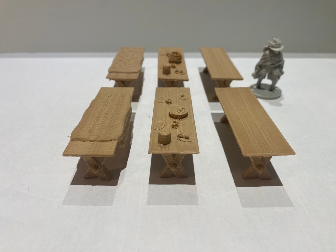3D Printed Wooden Tables for Gloomhaven, Frosthaven, D&D, and