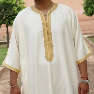 Marokkaanse Gandoura Thobe - Traditionele elegantie voor elke gelegenheid
