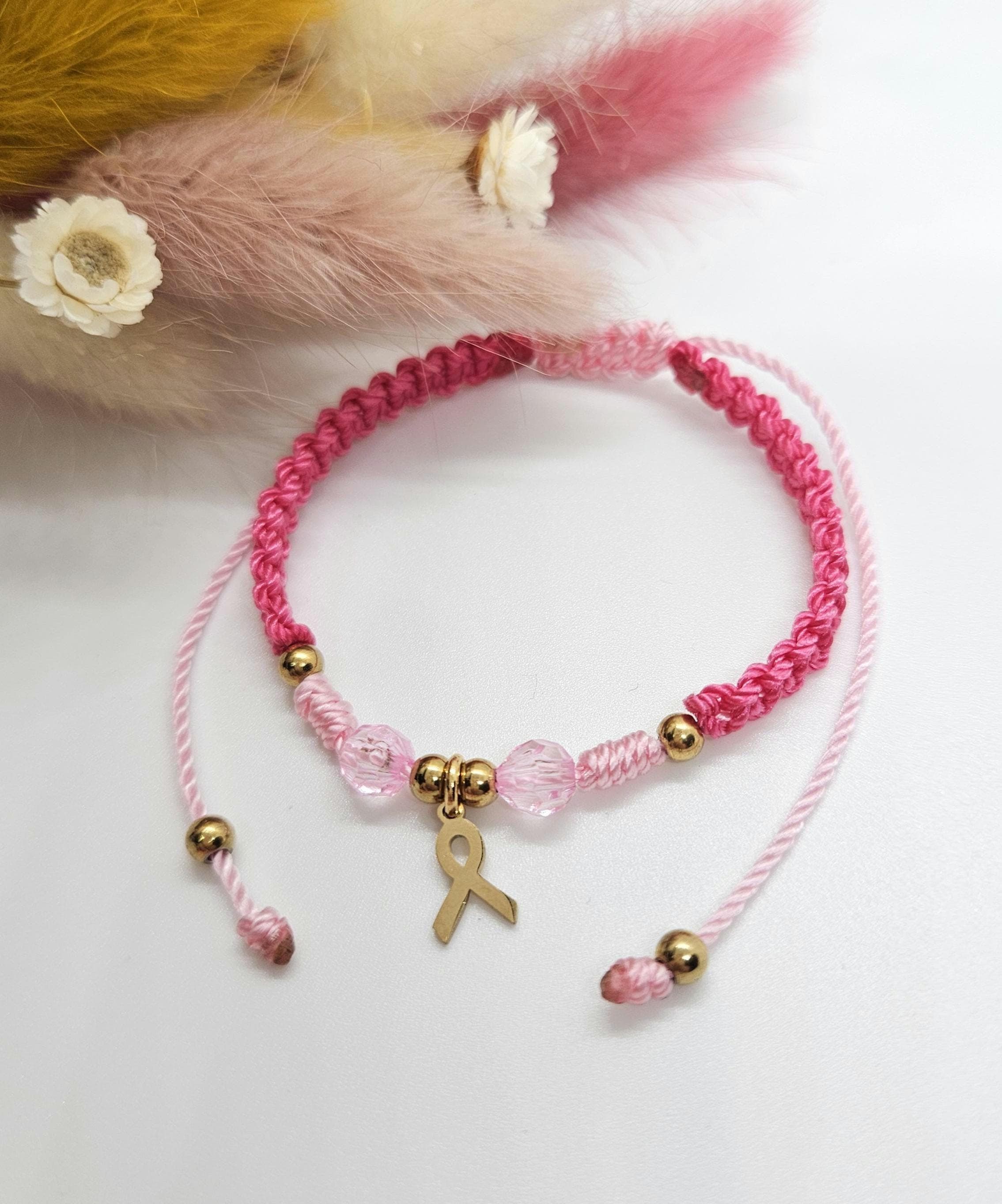 Bijoux Octobre Rose 2025 - Ensemble 4 Pièces Soutien Cancer Du Sein | Collier, Bracelet, Boucles D'Oreilles Ruban Rose