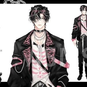 Vtuber Male model live2d (Ready to use, Premade)
