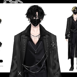 Vtuber Male model live2d (Ready to use, Premade)
