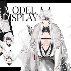 Vtuber modèle masculin live2d (prêt à l'emploi, préfabriqué)