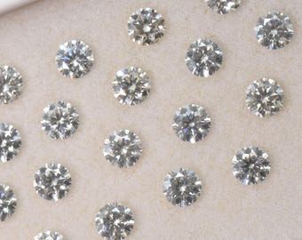 White color Brilliant Cut Colorless Moissanite Stone 1.10 mm To 3 mm Loose Gemstone Synthetic Diamond with Excellent cut