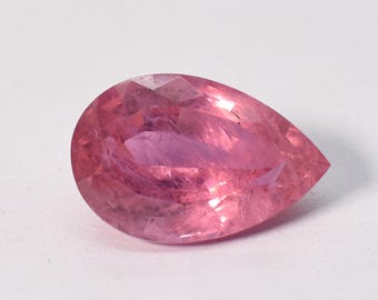 Lab Grown Pink Sapphire Loose Pear Shape Gem Stone for Jewelry Making 20X13 mm 16.90 cts