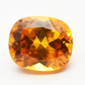 Orange Sapphire Cushion Loose Gemstone Calibrated 5X3 MM To 20X15 mm Sizes Gemstone For jewelry Making GOLDEN Sapphire Corundum