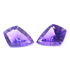 Lab Amethyst Pair Laser Cut 15X10 mm Loose Gemstone AAA Purple Amethyst Gemstone High Quality Brilliant Cut Gemstones For Jewelry