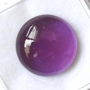Purple Amethyst Round Cabochon Flat Back Lab Created Gemstone Cabochon 5 mm To 15 mm Calibrated Loose Gemstone For Jewelry