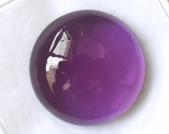 Purple Amethyst Round Cabochon Flat Back Lab Created Gemstone Cabochon 5 mm To 15 mm Calibrated Loose Gemstone For Jewelry