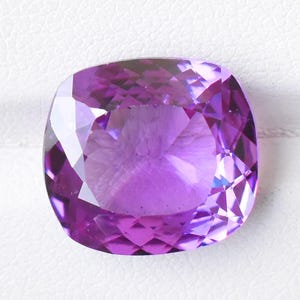 Lab Alexandrite Cushion Shape 14X13 mm Loose Faceted Color Change 12.03 Cts AAA Quality Loose Gemstone For Jewelry Makings