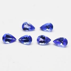 Natural Tanzanite Pairs Pear Cut Stone 6X4 mm Loose Gemstone Calibrated Natural gemstone Pear Faceted AAA Tanzanite Gemstone For Earrings