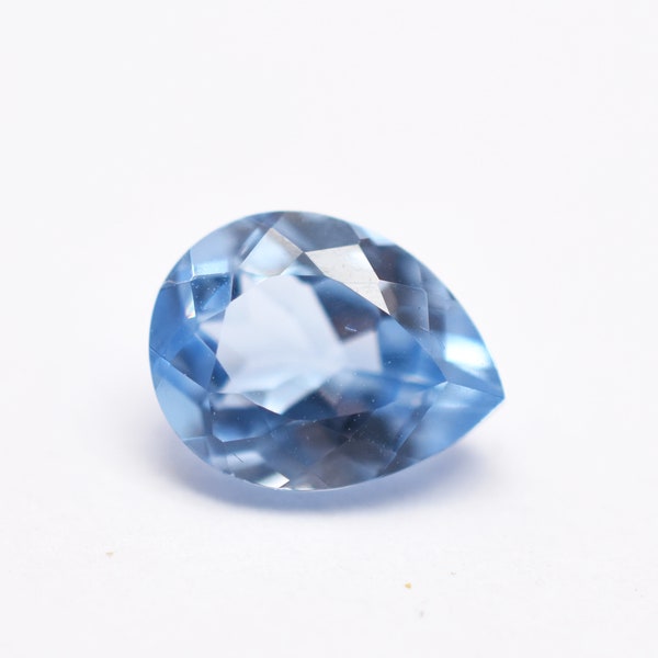 Lab Grown Aquamarine Pear Cut 5X3 mm To 14X10 mm Lab Grown Corundum Aquamarine Loose Gemstone For Jewelry Makings