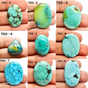 Natural Tibetan Turquoise Gemstone Cabochon Tibetan Turquoise Jewelry Pendant Making Turquoise Stone Genuine Turquoise (Stone As Picture)