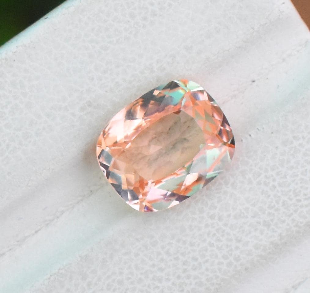 Pendentif Saphir Padparadscha Naturel 40 Carats, Argent 925, Certifié AGL - Pierre Rare De Sri Lanka