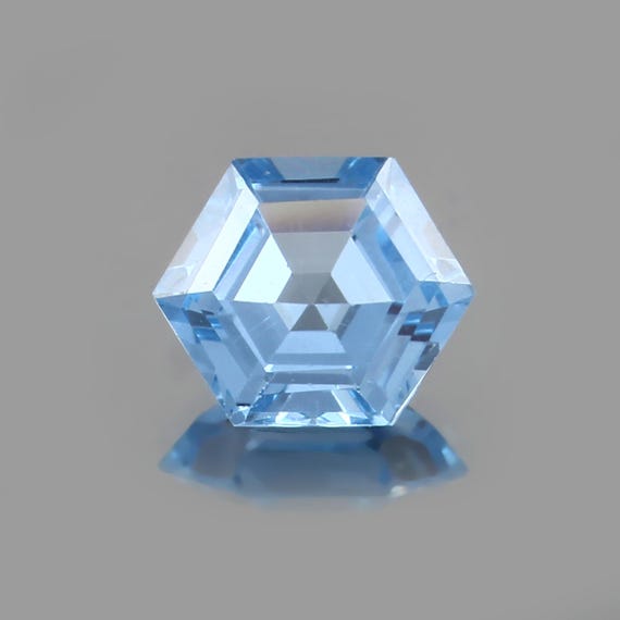 Lab Grown Sky Blue Topaz Hexagon MM to 20 MM Sizes Available Sky