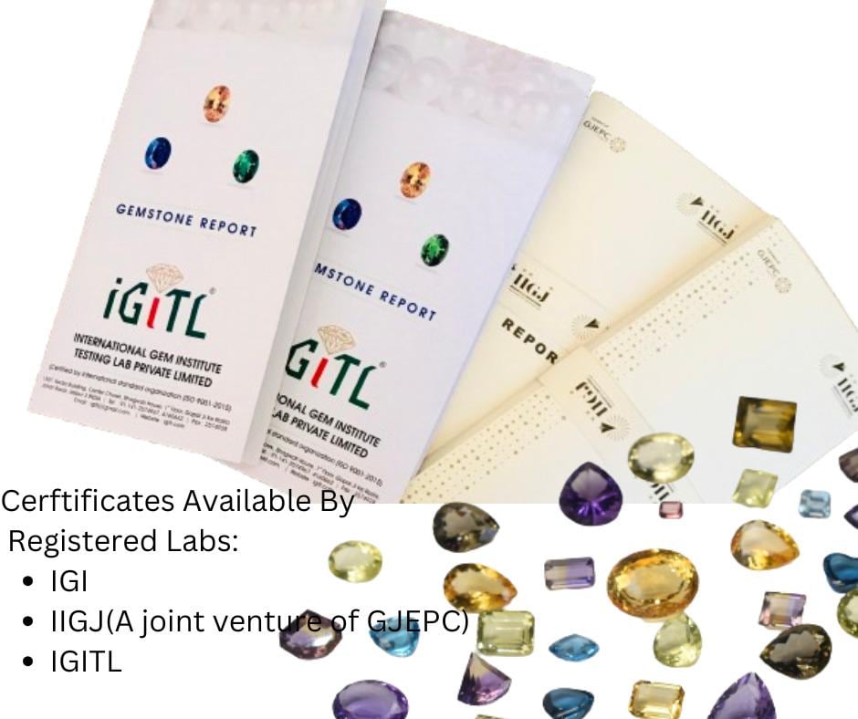 Gemstone Certificate IGITL, GJEPC, & IGI - Etsy