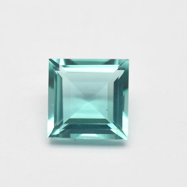 Paraiba Tourmaline Faceted Cut 3 mm To 12 mm Sizes Lab Created Blue Neon Paraiba Tourmaline Square Cut Emerald Gemstones For Jewelry Makings