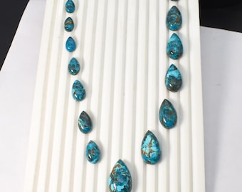 Rare Chrysocolla Teardrop Cabochon A One Quality 100% Natural Chrysocolla Cabochon Loose Gemstone For Making Pendant