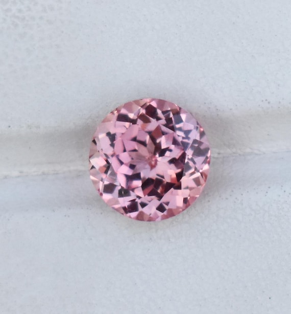 Lab Padparadscha Sapphire Round Diamond Cut 3 Mm to 12 Mm
